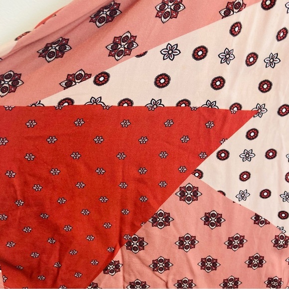 House of Harlow 1960 x Revolve Leta rose patchwork asymmetric dress. Large - Picture 3 of 6